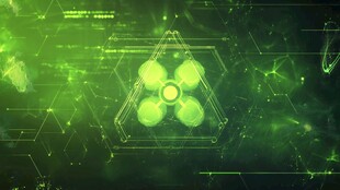 绿色数字科技背景