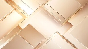 金色几何拼接抽象背景图
