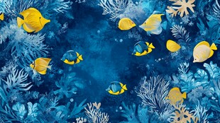 梦幻海底世界热带鱼群