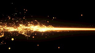 金色光效粒子动感背景