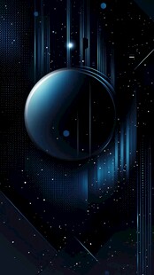 科技风蓝色球体梦幻背景