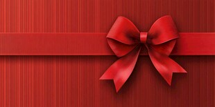 红色蝴蝶结礼品背景图