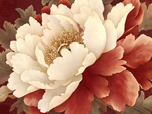 富贵牡丹花卉艺术图