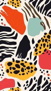 抽象动物纹时尚图案设计