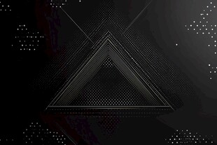 黑色三角几何科技风背景
