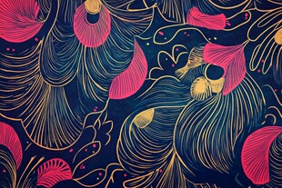 梦幻动感线条渐变花纹图案