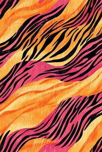 彩色动感斑马纹图案