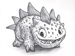 可爱卡通小恐龙形象