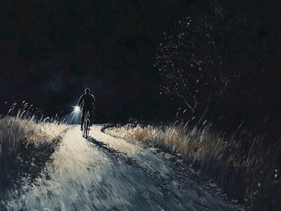 夜路骑行者