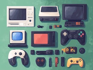 复古游戏设备大集合