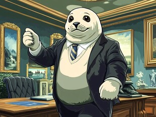 海豹经理办公室内展自信