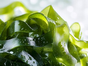 鲜润海带 晶莹水珠点缀