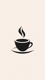 简约咖啡杯图标