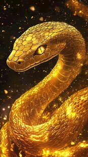 金蛇闪耀 神秘火焰环绕