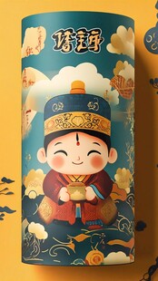 国潮财神形象创意包装设计