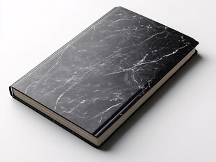 黑色大理石纹理精装笔记本