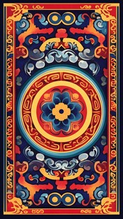 藏式传统花纹精美图案