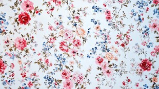 碎花布料图案 清新花卉风