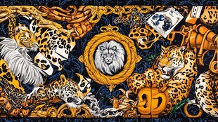 动物元素奢华风装饰图案