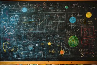 充满科学元素的黑板板书