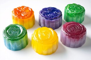 多彩缤纷的创意月饼