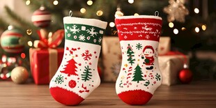 圣诞装饰袜 节日氛围感拉满