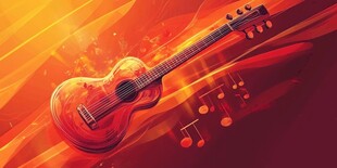 梦幻吉他奏响音乐旋律