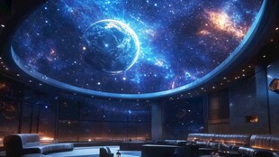 梦幻星空主题室内空间