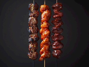 美味多样烤串诱人呈现