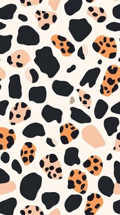 豹纹斑点抽象图案背景