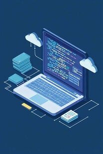 笔记本上的代码编程场景