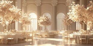 欧式奢华婚礼大厅布置