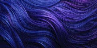 梦幻紫蓝波浪发丝纹理