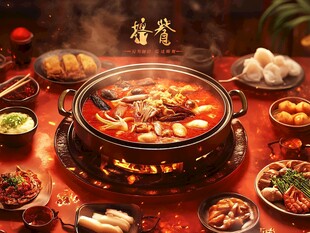 美味火锅盛宴 佳肴齐聚
