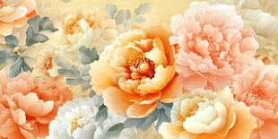 富贵牡丹花卉图案背景图