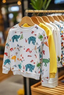 可爱动物图案儿童卫衣
