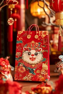 喜庆虎年纸袋 传统氛围感