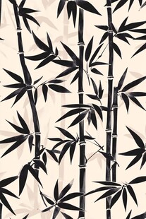 水墨风竹子图案纹理