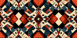 几何民族风抽象图案背景