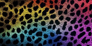 彩虹渐变豹纹图案背景