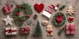 圣诞装饰集合 温馨节日氛围