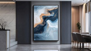 现代客厅抽象艺术挂画