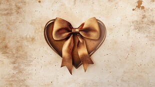 心形礼盒配精美蝴蝶结