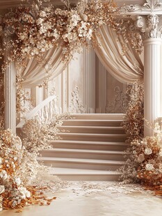 梦幻欧式婚礼阶梯场景