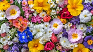 缤纷多彩的花卉盛宴