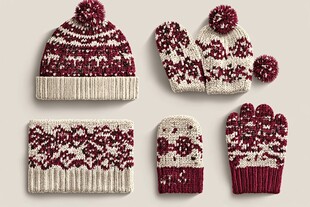 针织帽手套围巾精美套装