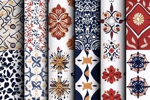 多样复古花纹图案集合