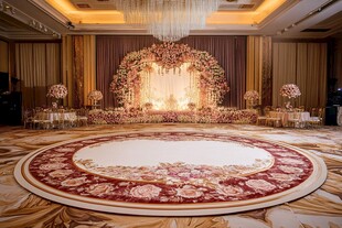 浪漫奢华婚礼现场布置
