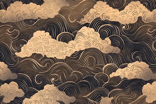 中式云纹图案设计素材