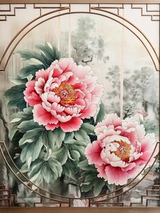 中式牡丹图 古典雅致之美